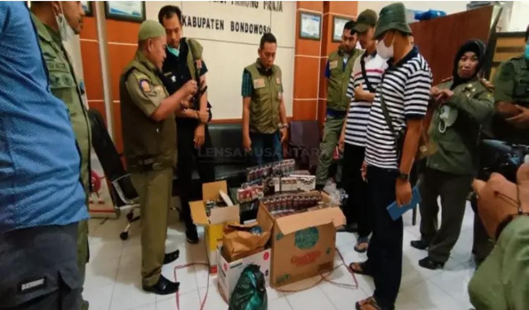 Satpol PP Bondowoso Temukan Peredaran Rokok Ilegal dalam Operasi Gabungan